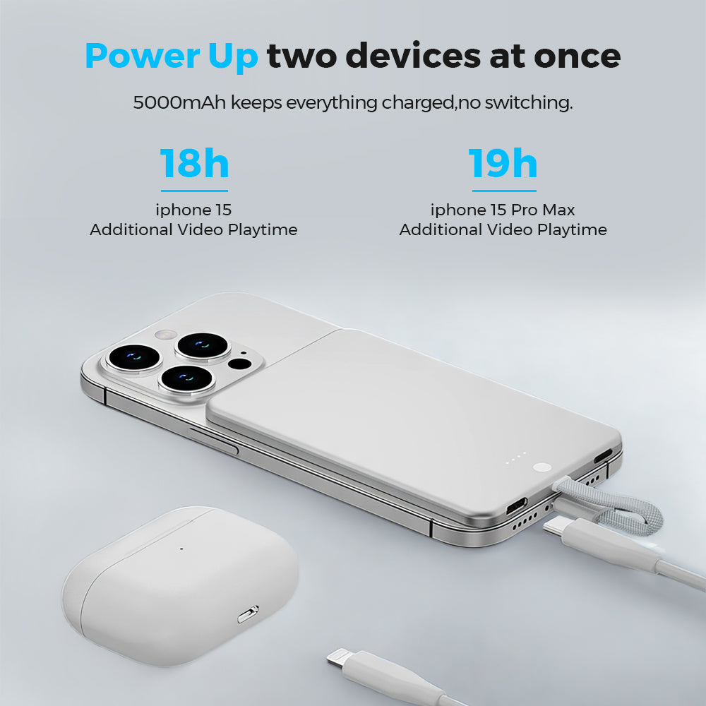 Zero Power Metal 5000-  World's Thinnest Power Bank