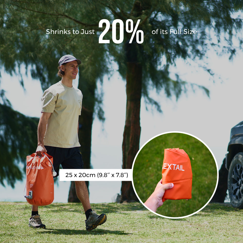 TINY SHOWER BUCKET & BAG - Your On the Go Shower Station