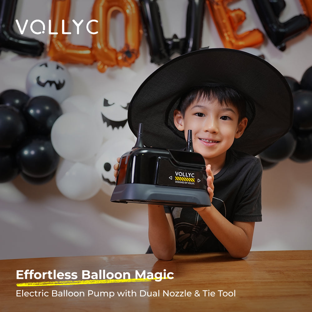 Dreammodernbuy × VOLLYC EVO BALLOON PUMP - Electric Balloon Pump with Dual Nozzle & Tie Tool