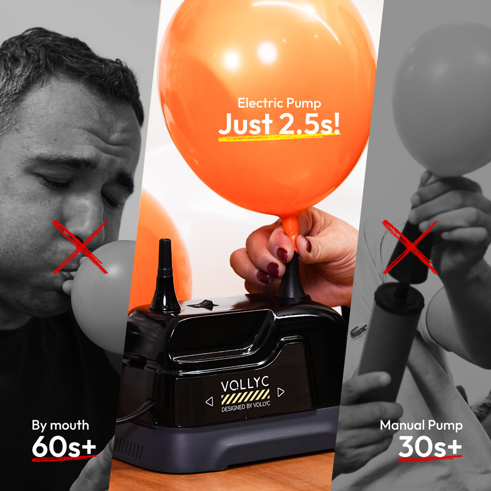 Dreammodernbuy × VOLLYC EVO BALLOON PUMP - Electric Balloon Pump with Dual Nozzle & Tie Tool