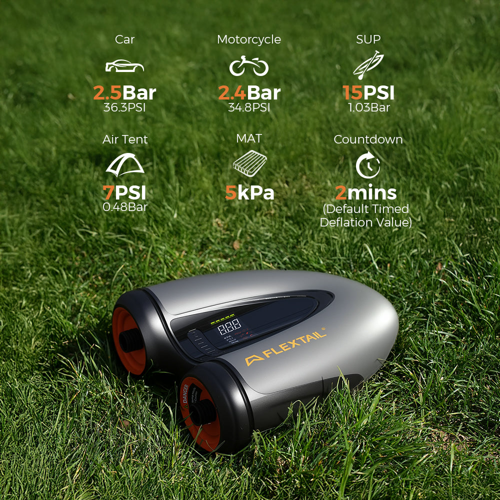 EVO SUP PUMP PRO -45PSI & 8000mAh Built-in Battery SUP & Tire Pump