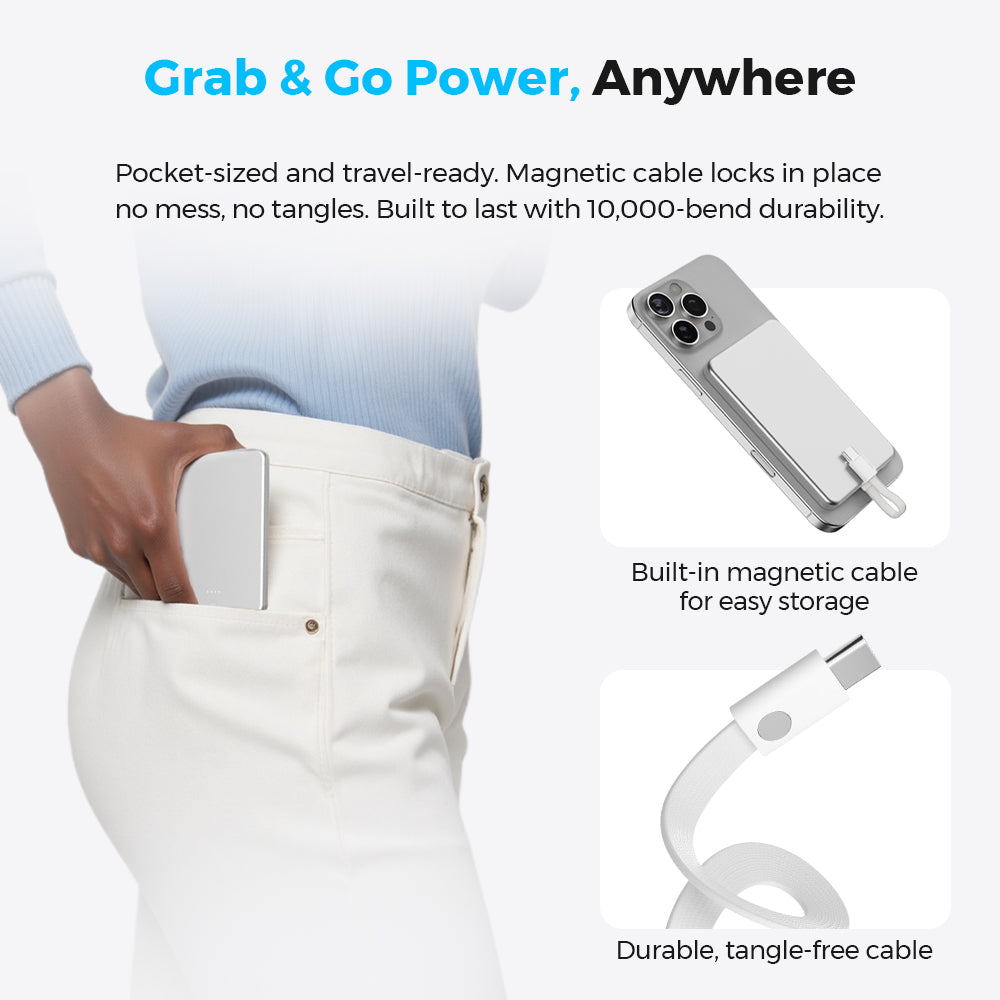 Zero Power Metal 5000-  World's Thinnest Power Bank