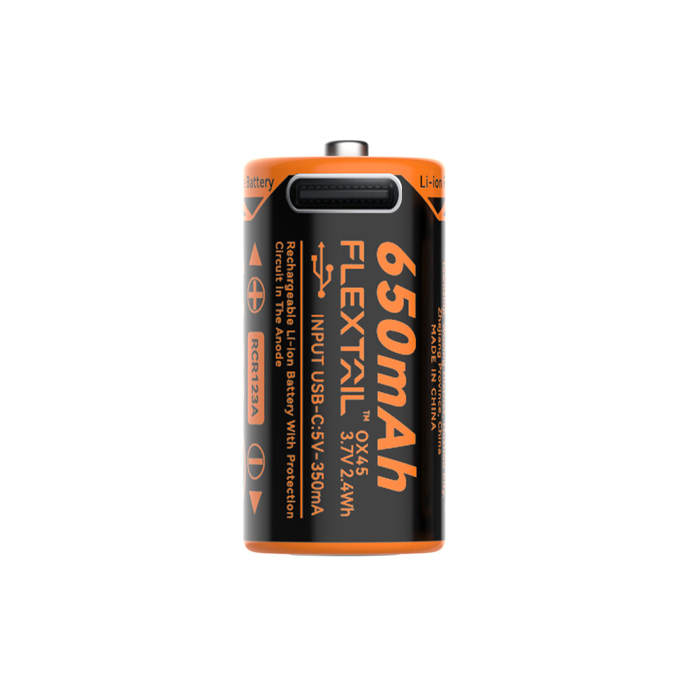 ZERO BATTERY  - High Performance RCR123A Li-ion Battery