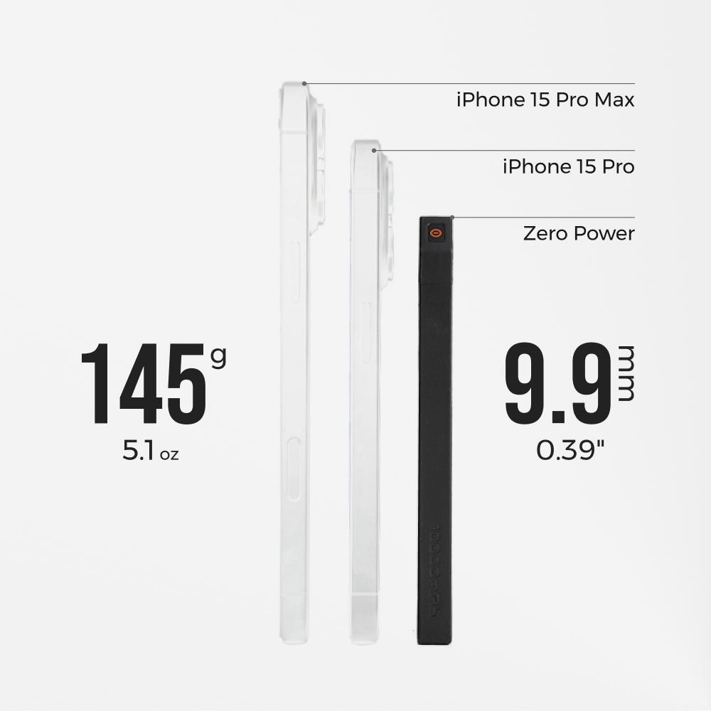 ZERO POWER 10,000C - The World's Lightest & Thinnest 10,000mAh Power Bank