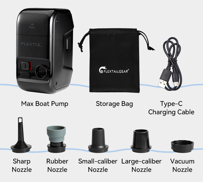 MAX BOAT PUMP-12kPa Cordless Air Pump for Inflatable Boat & Kayak & Packcraft - Dreammodernbuy