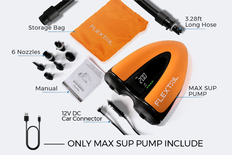 EVO SUP PUMP - 20PSI Cordless Rechargeable Air Pump for SUP & KITE